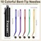 10Pcs Yarn Darning Tapestry Needle,Large Big Eye Weaving Needle Bent Needles with Aluminum Storage Tube